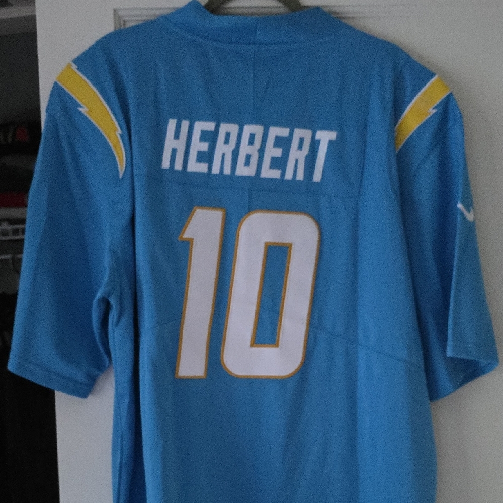 NFL Blue Jersey with Black and White Details